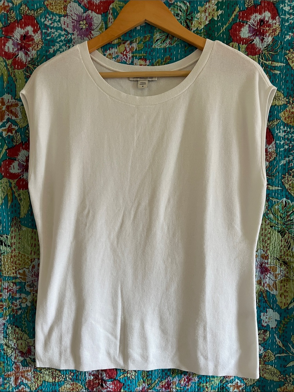 🥥Coldwater Creek crisp white tee🥥